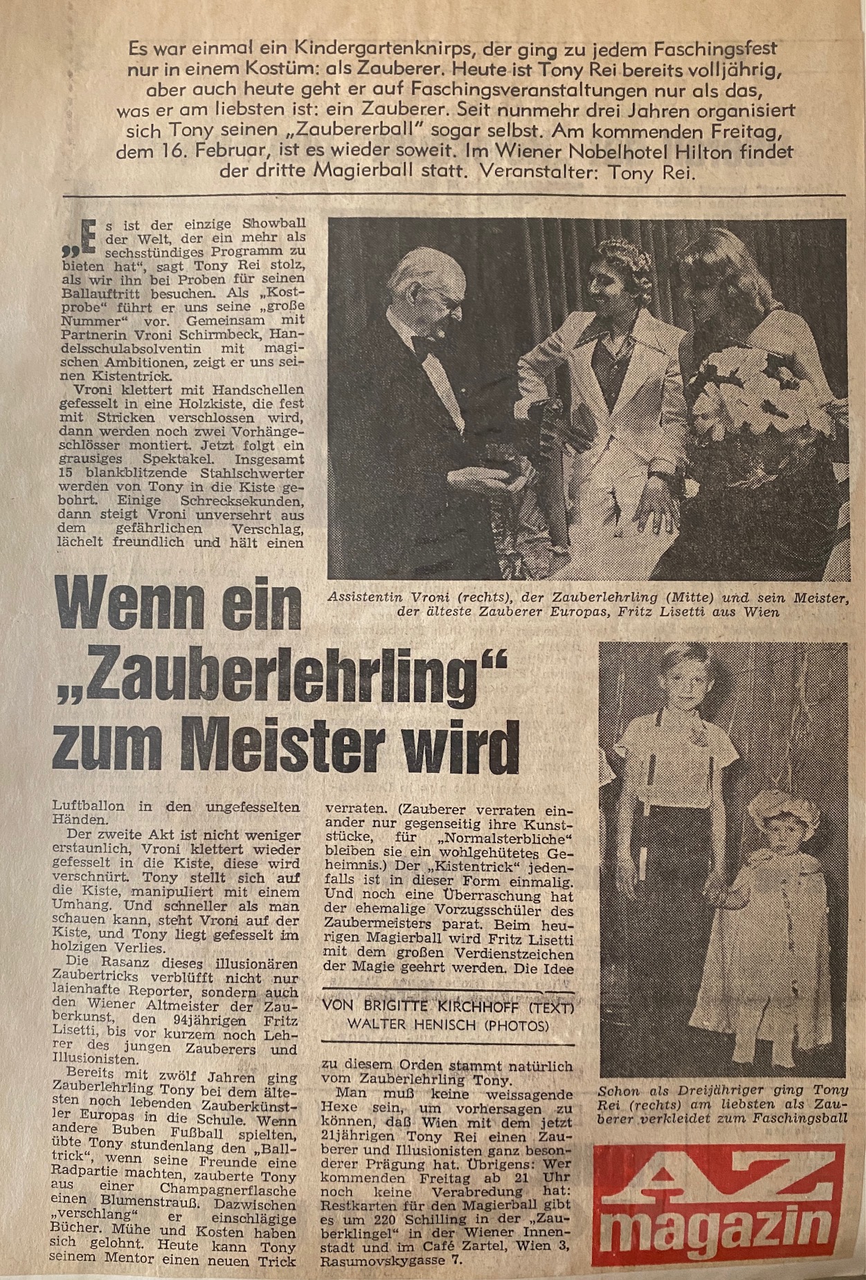 Tony Rei presse 1979