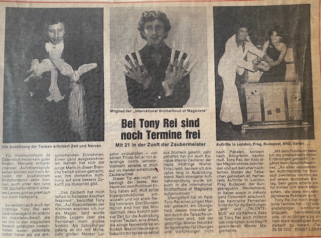 Tony Rei  presseartikel