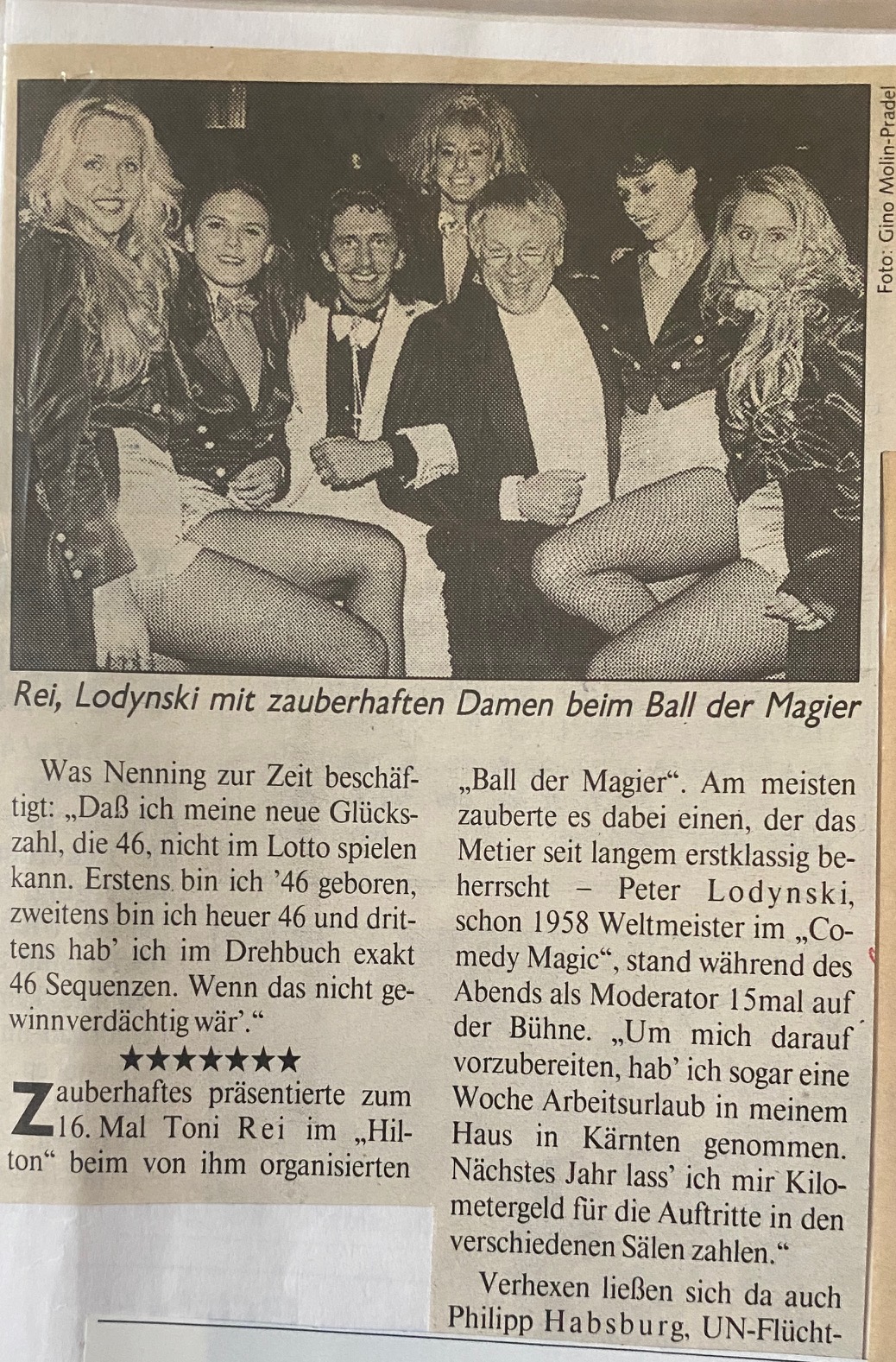 Tony Rei presse 1992