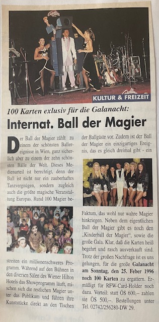 Tony Rei Presse 1996