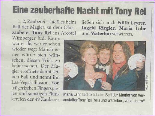 Tony Rei Ball der Magier Presse 2005